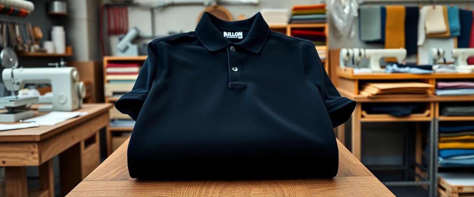 Playera Polo Negra